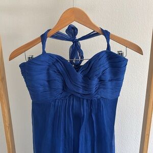 Amsale Silk Strapless Mini Dress